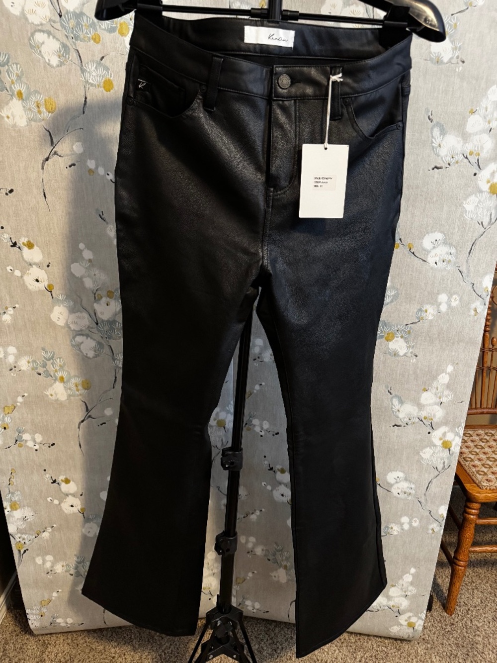 KanCan Vegan Leather Bootcut/Flare Jeans Size 30 Brand New with Tags